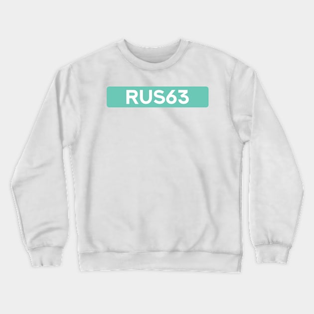 George Russell 63 - Driver Tag #3 Crewneck Sweatshirt by GreazyL